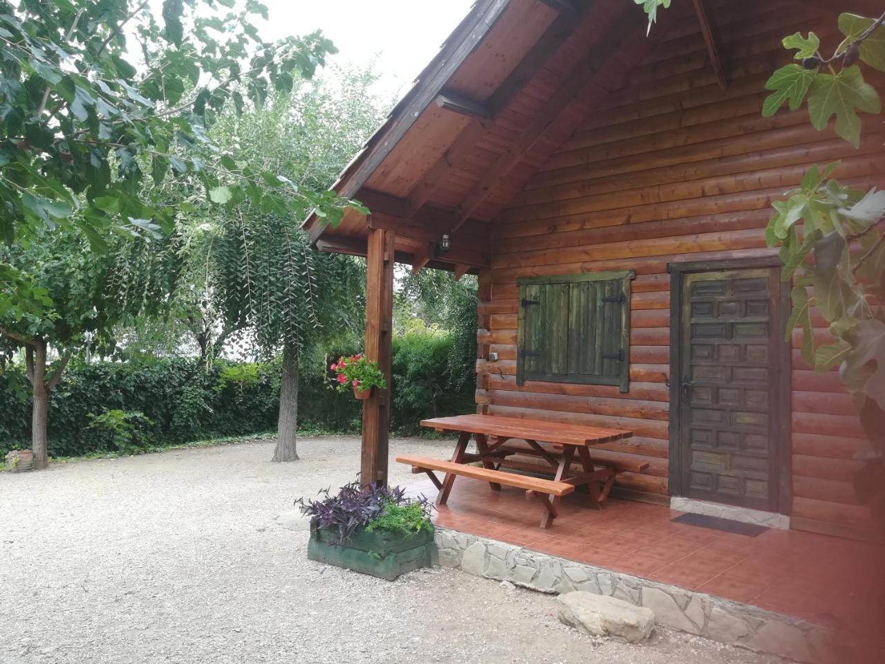 Cabana De Madera La Encina Burunchel Buitenkant foto